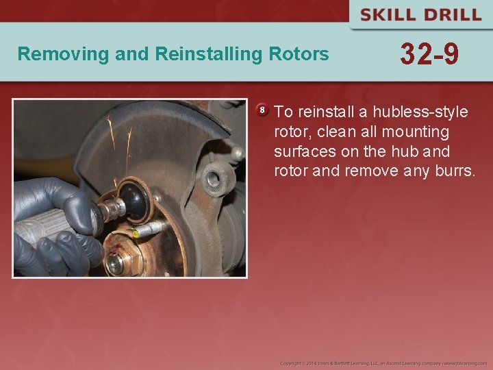 Removing and Reinstalling Rotors 32 -9 To reinstall a hubless-style rotor, clean all mounting