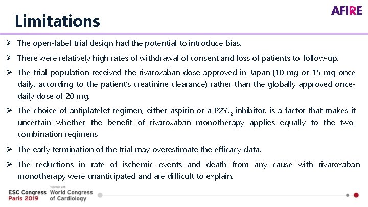 Limitations The open-label trial design had the potential to introduce bias. There were relatively