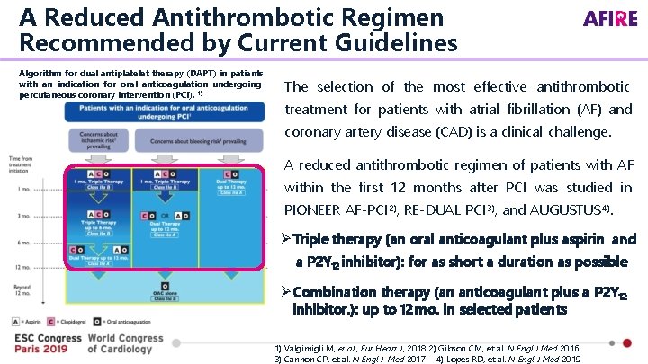 A Reduced Antithrombotic Regimen Recommended by Current Guidelines Algorithm for dual antiplatelet therapy (DAPT)