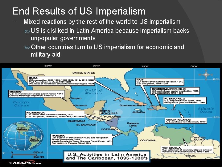 End Results of US Imperialism Mixed reactions by the rest of the world to