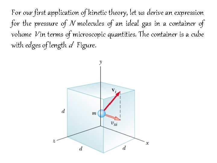 For our first application of kinetic theory, let us derive an expression for the