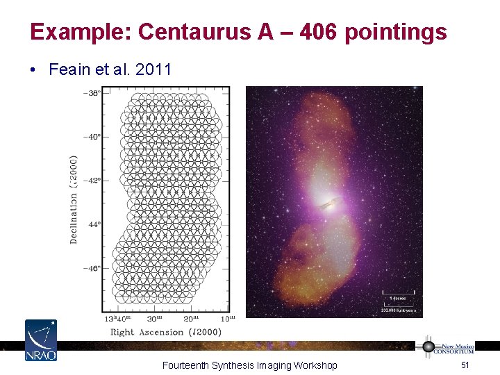 Example: Centaurus A – 406 pointings • Feain et al. 2011 Fourteenth Synthesis Imaging