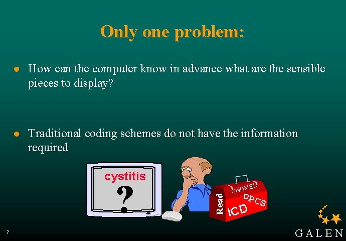 Only one problem: l How can the computer know in advance what are the