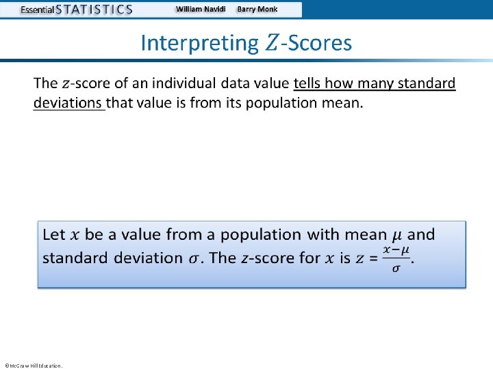  • • ©Mc. Graw-Hill Education. 