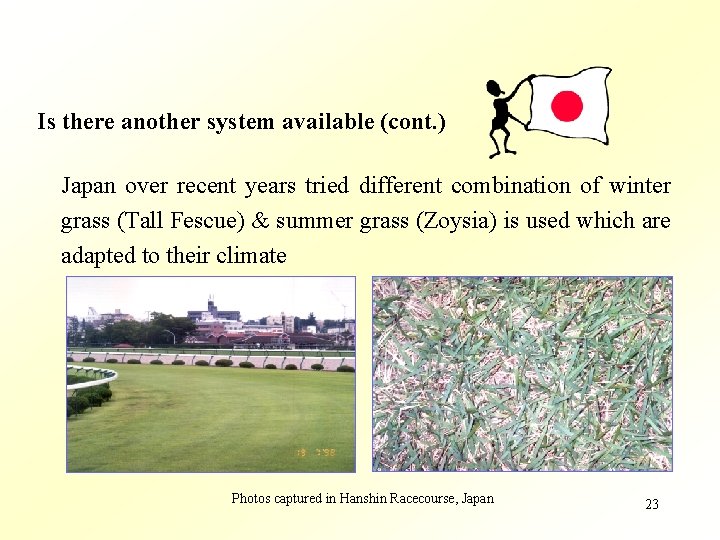 Is there another system available (cont. ) Japan over recent years tried different combination
