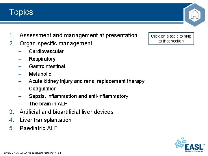 Topics 1. Assessment and management at presentation 2. Organ-specific management – – – –