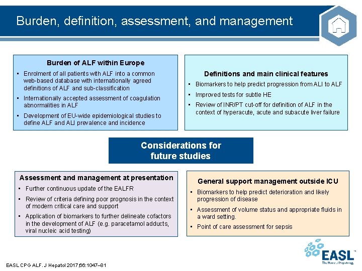 Burden, definition, assessment, and management Burden of ALF within Europe • Enrolment of all