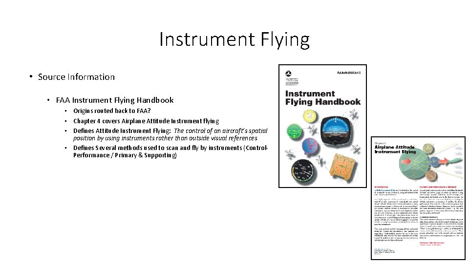 Instrument Flying • Source Information • FAA Instrument Flying Handbook • Origins routed back