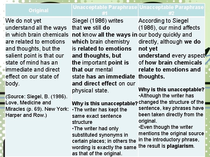 Original We do not yet understand all the ways in which brain chemicals are