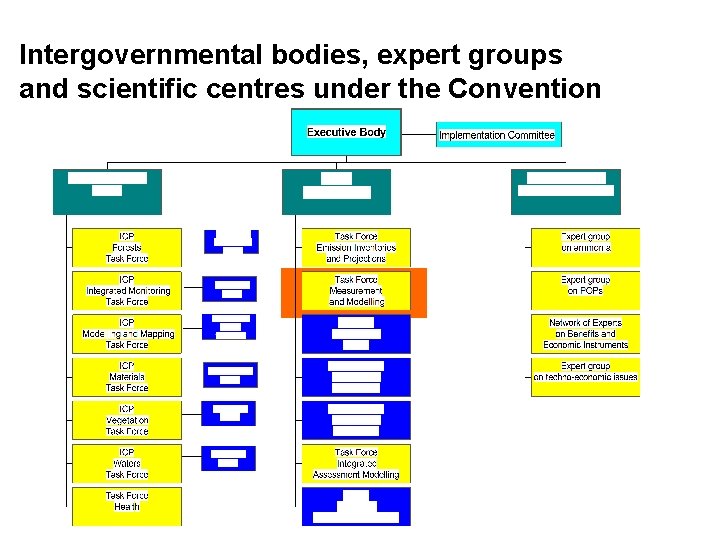 Intergovernmental bodies, expert groups and scientific centres under the Convention 