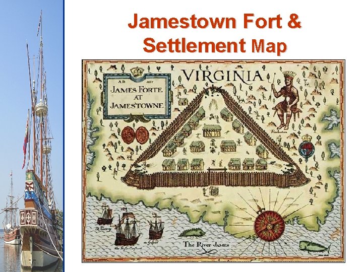 Jamestown Fort & Settlement Map 