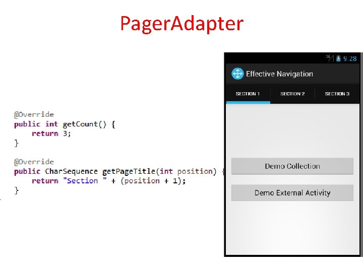 Pager. Adapter 