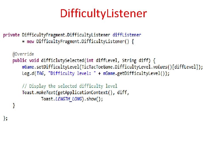 Difficulty. Listener 