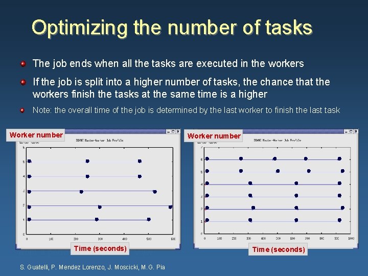 Optimizing the number of tasks The job ends when all the tasks are executed