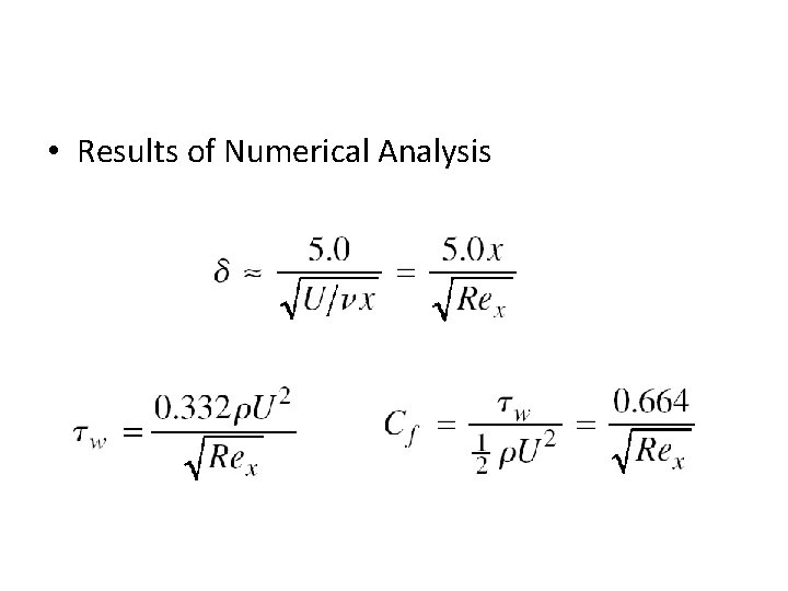  • Results of Numerical Analysis 