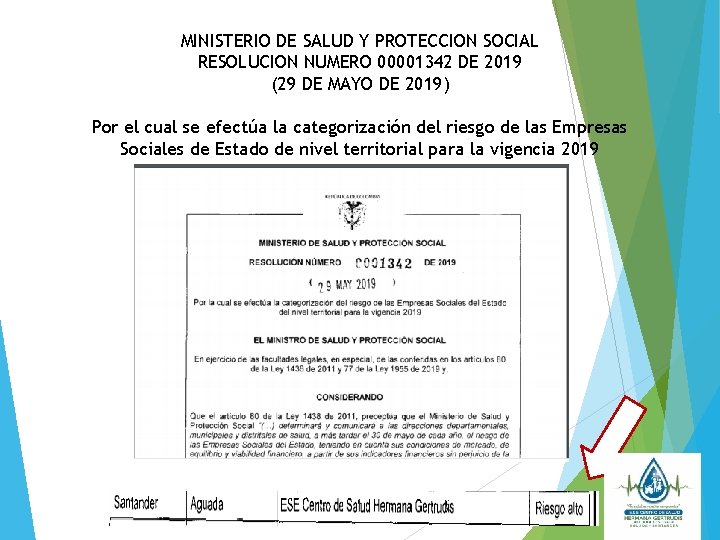 MINISTERIO DE SALUD Y PROTECCION SOCIAL RESOLUCION NUMERO 00001342 DE 2019 (29 DE MAYO