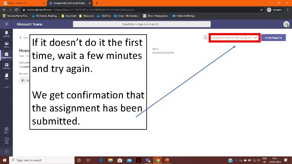 If it doesn’t do it the first time, wait a few minutes and try