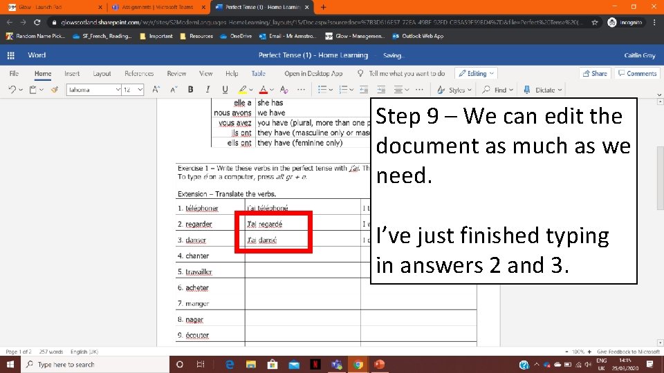 Step 9 – We can edit the document as much as we need. I’ve
