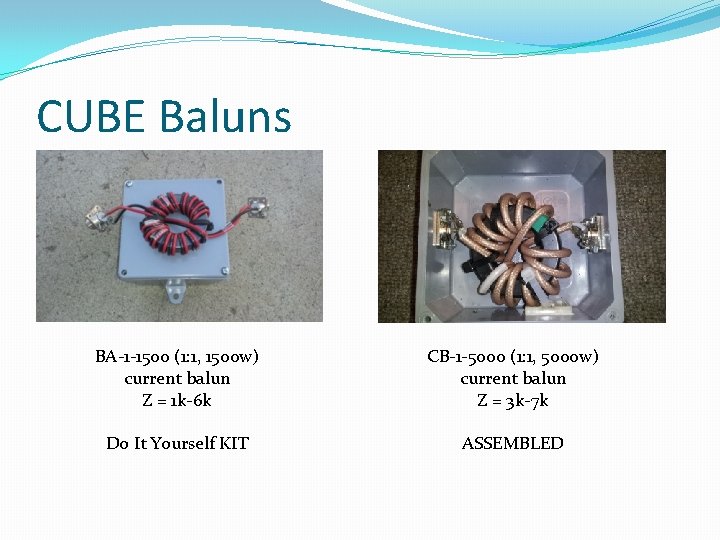 CUBE Baluns BA-1 -1500 (1: 1, 1500 w) current balun Z = 1 k-6