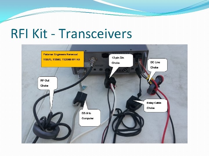 RFI Kit - Transceivers 