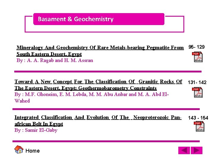 Basament & Geochemistry Mineralogy And Geochemistry Of Rare Metals-bearing Pegmatite From 95 - 129