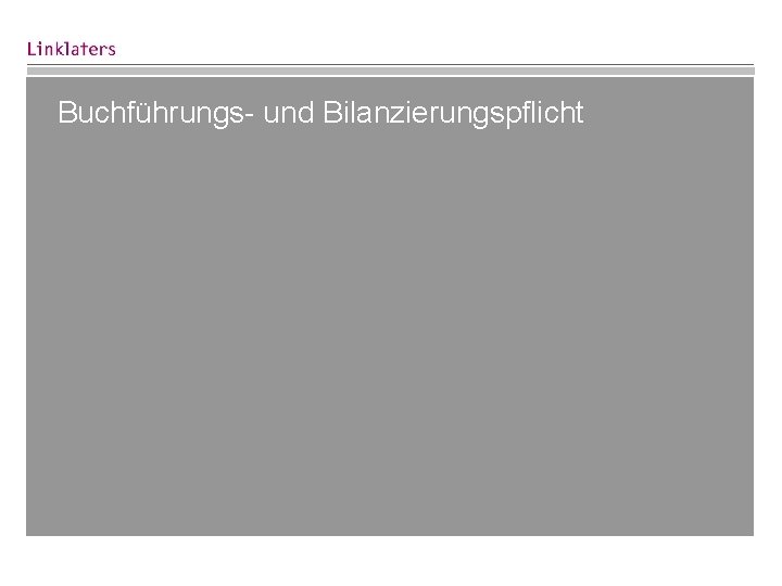 Buchführungs- und Bilanzierungspflicht 