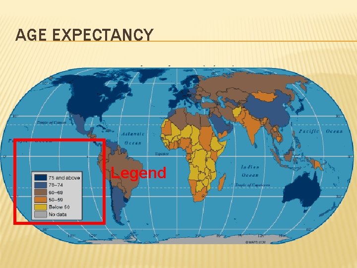 AGE EXPECTANCY Legend 