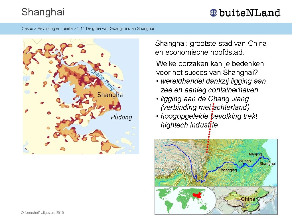Shanghai Casus > Bevolking en ruimte > 2. 11 De groei van Guangzhou en