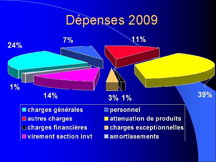 Dépenses 2009 