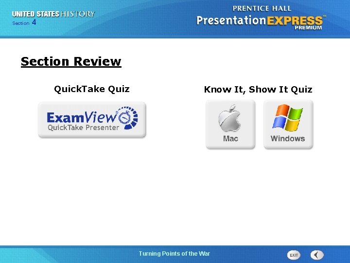 Chapter Section 4 25 Section 1 Section Review Quick. Take Quiz Know It, Show