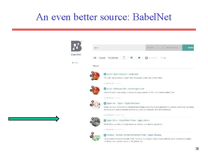 An even better source: Babel. Net 36 