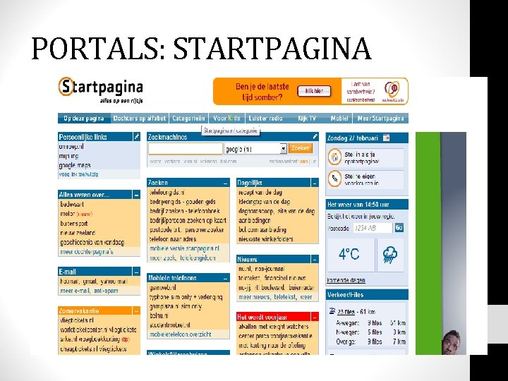 PORTALS: STARTPAGINA 