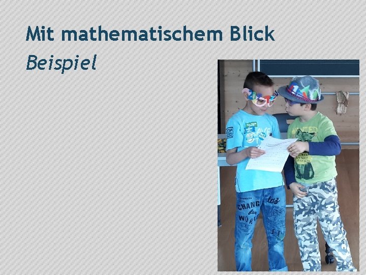 Mit mathematischem Blick Beispiel 