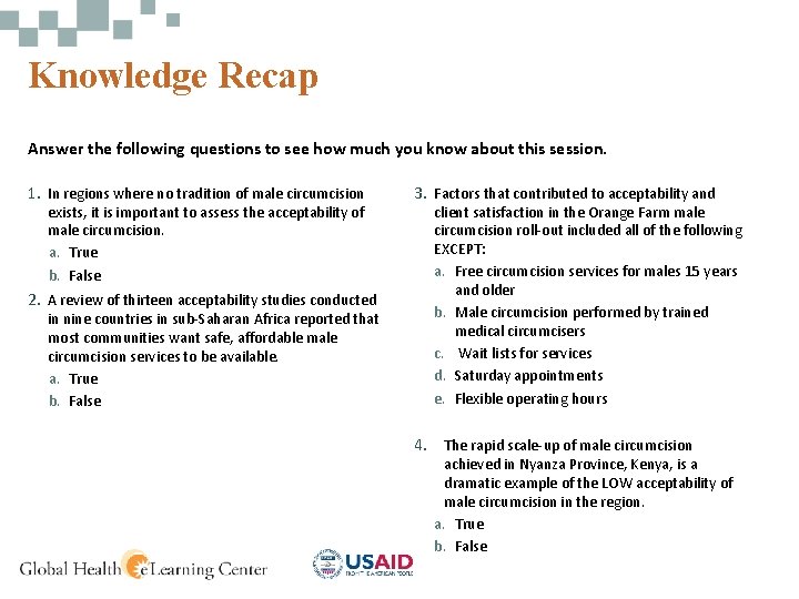 Knowledge Recap Answer the following questions to see how much you know about this