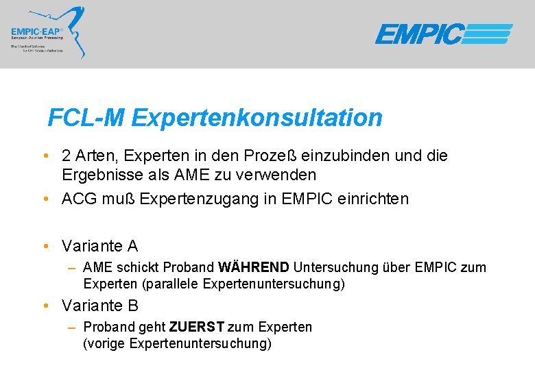 FCL-M Expertenkonsultation • 2 Arten, Experten in den Prozeß einzubinden und die Ergebnisse als