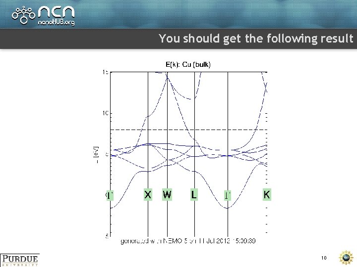 You should get the following result 10 