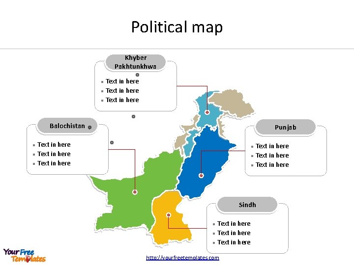 Political map Khyber Pakhtunkhwa Text in here l Balochistan Punjab Text in here l