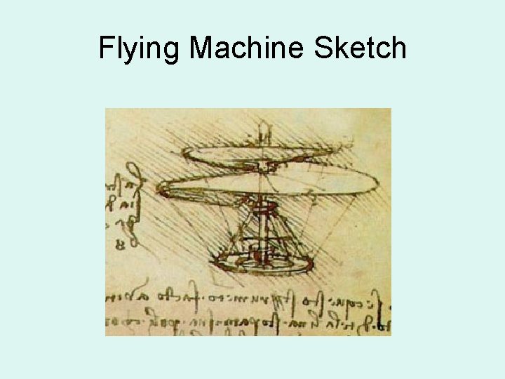 Flying Machine Sketch 