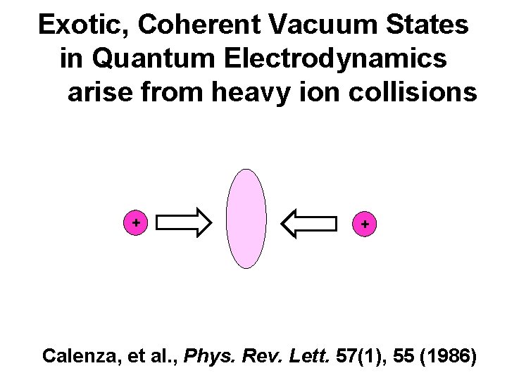 Exotic, Coherent Vacuum States in Quantum Electrodynamics arise from heavy ion collisions + +