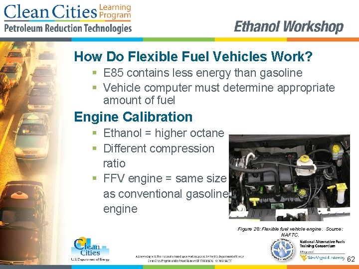 How Do Flexible Fuel Vehicles Work? § E 85 contains less energy than gasoline