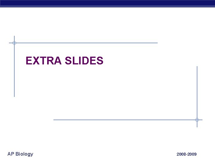 EXTRA SLIDES AP Biology 2008 -2009 