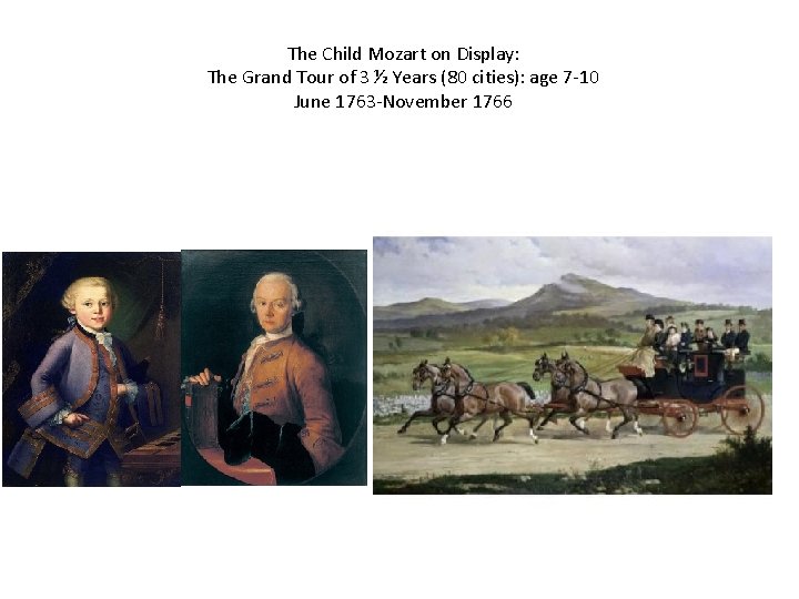 The Child Mozart on Display: The Grand Tour of 3 ½ Years (80 cities):