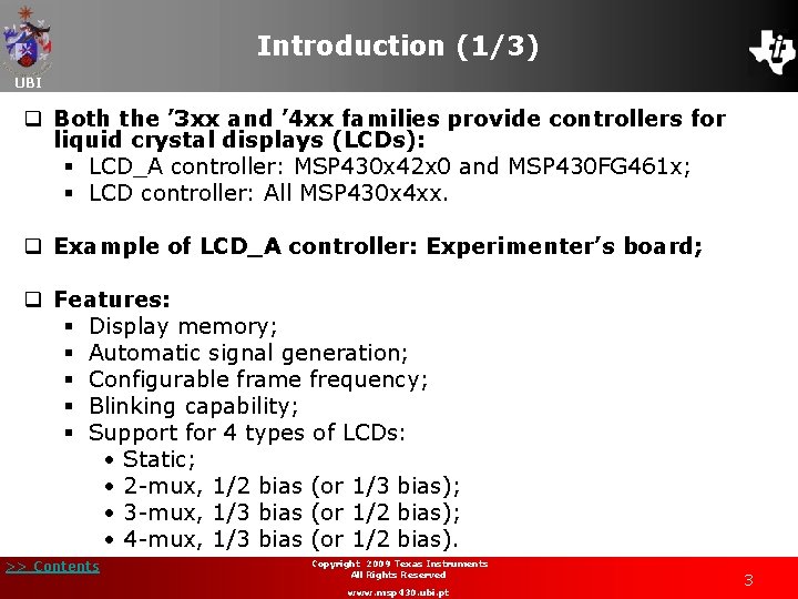 Introduction (1/3) UBI q Both the ’ 3 xx and ’ 4 xx families