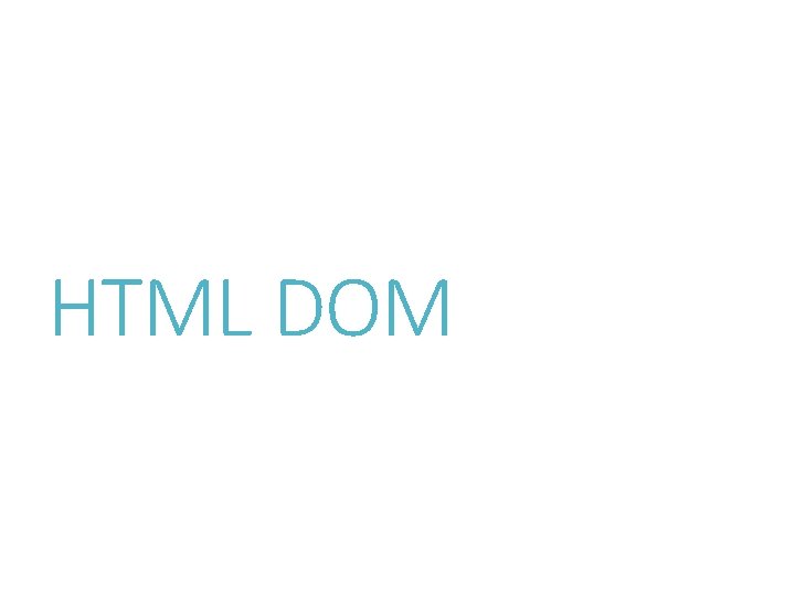 HTML DOM 