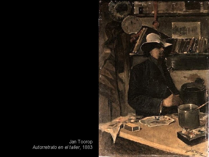 Jan Toorop Autorretrato en el taller, 1883 