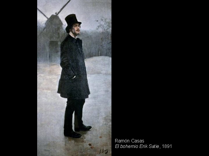 Ramón Casas El bohemio Erik Satie, 1891 