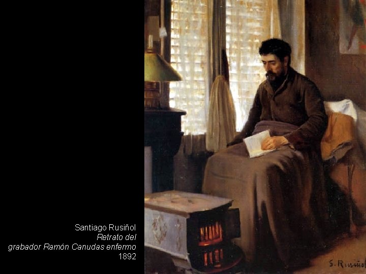 Santiago Rusiñol Retrato del grabador Ramón Canudas enfermo 1892 