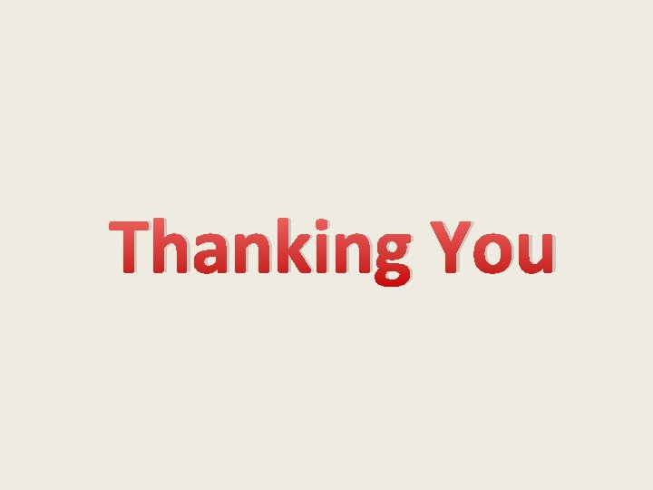 Thanking You 