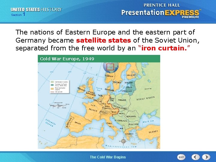 Section 1 The nations of Eastern Europe and the eastern part of Germany became