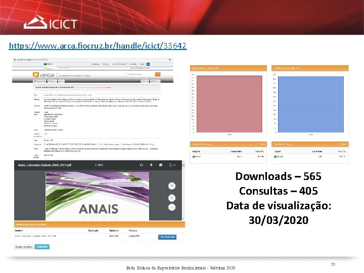 https: //www. arca. fiocruz. br/handle/icict/33642 Downloads – 565 Consultas – 405 Data de visualização: